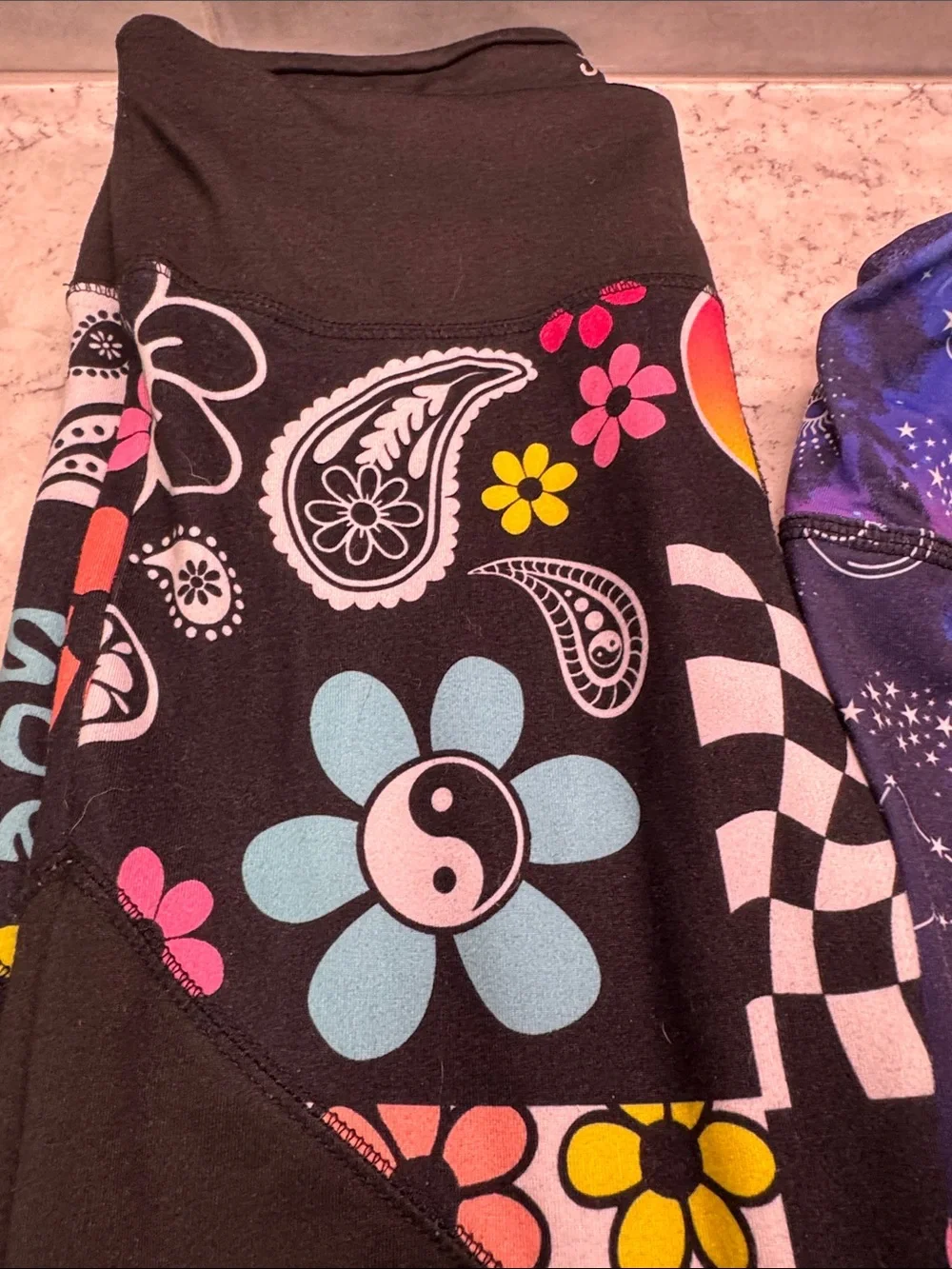 Girls Patterned Active Leggings - Pack of 3 Justice,Gap, Sugar Jade Sz Xl
